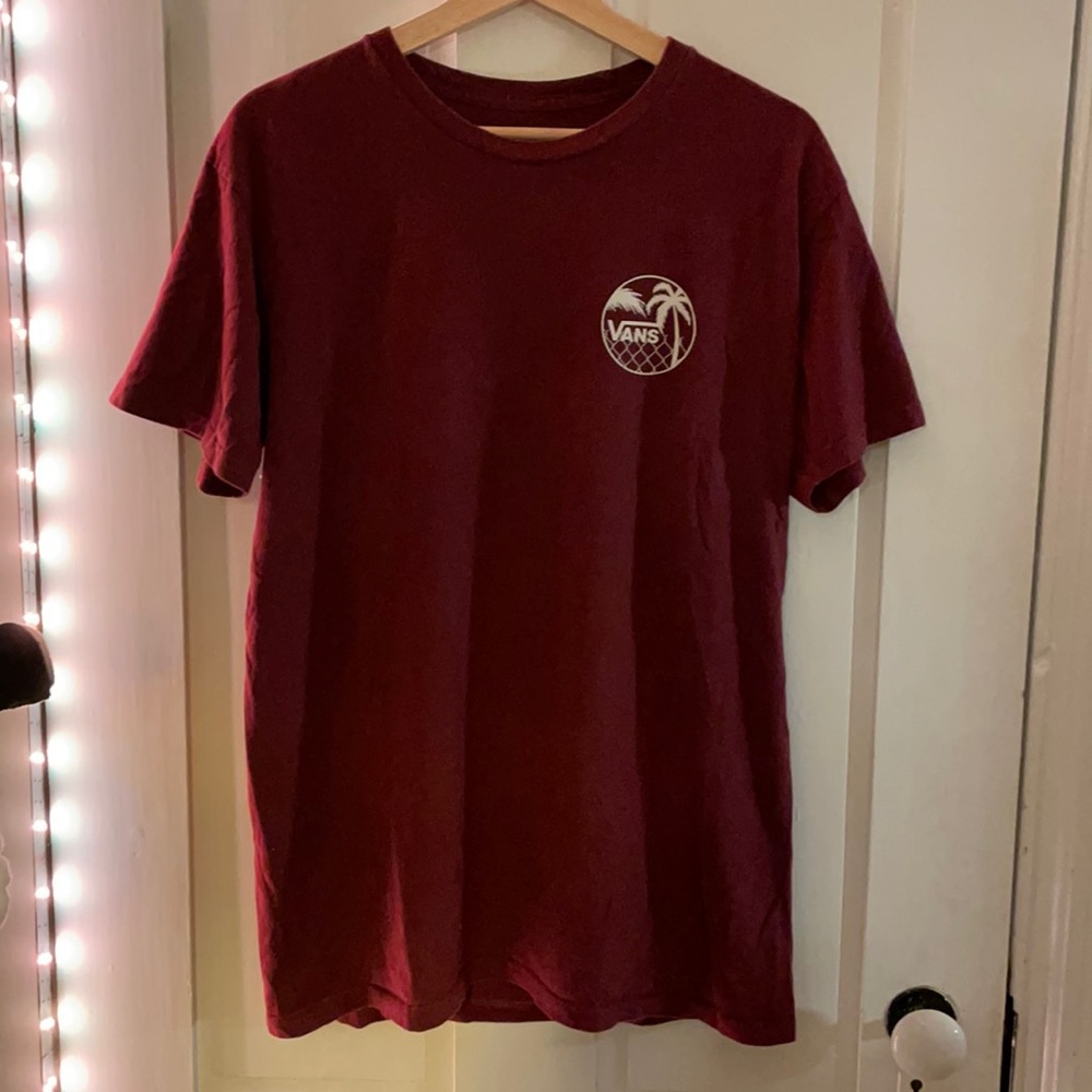 Vans Maroon Tshirt size med